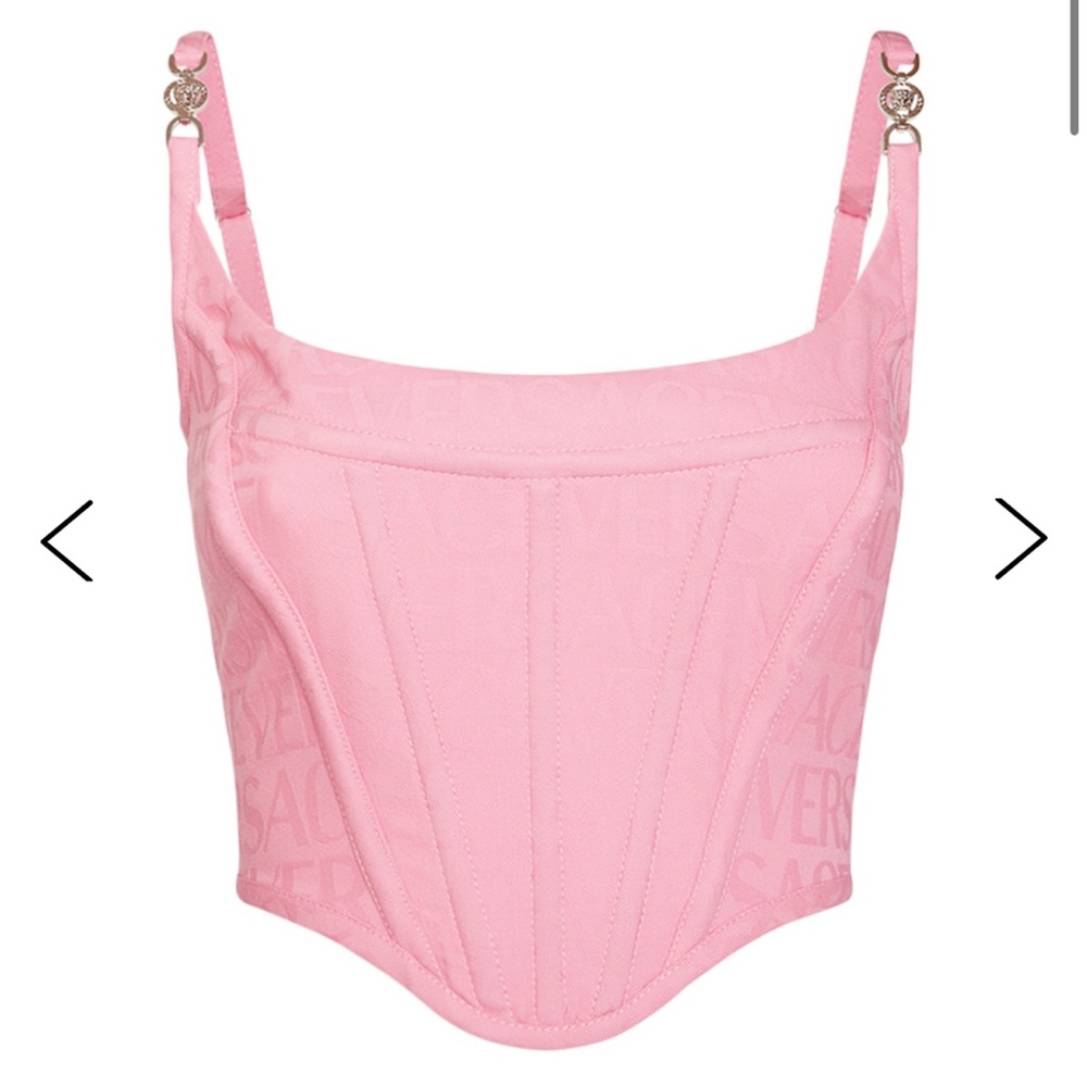 Pink Versace Logo Corset size 42